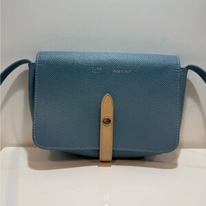 Celine Blue Leather Crossbody Bag